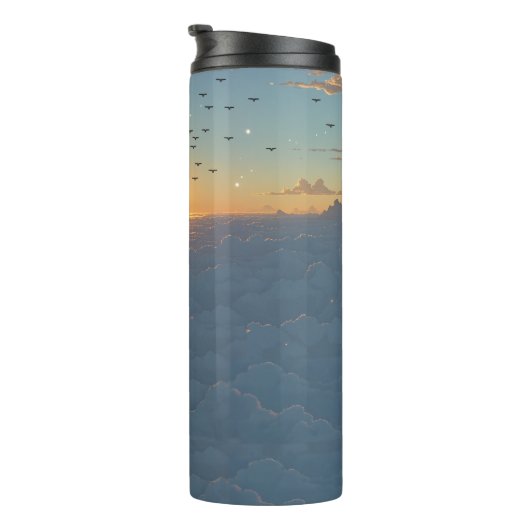 Wolken zon thermosbeker (Geroteerd rechts)