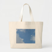 Wolkenblauw Grote Tote Bag (Voorkant)