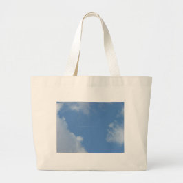 Wolkenblauw Grote Tote Bag
