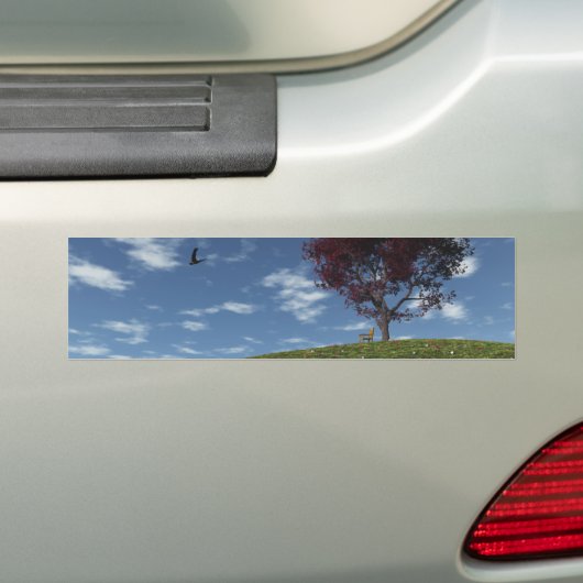 Wolkend bumpersticker (Op auto)