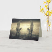 wolkenengelen-wenskaart kaart (Gele Bloem)