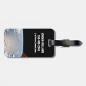 Wolkenformaties rond zonneschijn voor de Stille Oc Bagagelabel (Achterkant horizontaal)