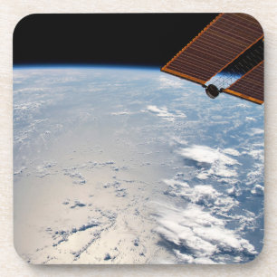 Wolkenformaties rond zonneschijn voor de Stille Oc Bier Onderzetter