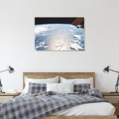 Wolkenformaties rond zonneschijn voor de Stille Oc Canvas Afdruk (Insitu (Slaapkamer))