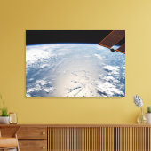 Wolkenformaties rond zonneschijn voor de Stille Oc Canvas Afdruk (Insitu (Woonkamer))