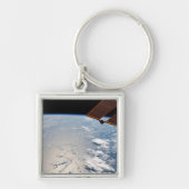 Wolkenformaties rond zonneschijn voor de Stille Oc Sleutelhanger (Voorkant)