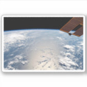 Wolkenformaties rond zonneschijn voor de Stille Oc Sticker (Voorkant)