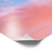 wolkenfraaesthetische sky pastelster light crescen foto afdruk (Hoek)