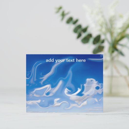 wolkengeest briefkaart (Staand voorkant)