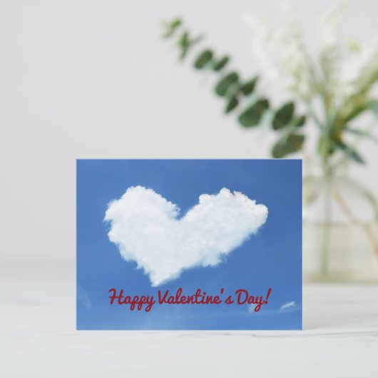 Wolkenhart Feestdagenkaart (Staand voorkant)