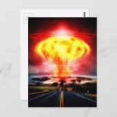 Wolkenillustratie van paddenstoelen voor nucleaire briefkaart (Voorkant / Achterkant)