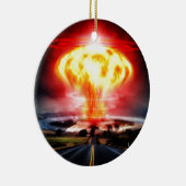 Wolkenillustratie van paddenstoelen voor nucleaire keramisch ornament (Rechts)