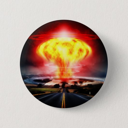 Wolkenillustratie van paddenstoelen voor nucleaire ronde button 5,7 cm (Voorkant)