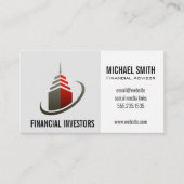 Wolkenkrabber Gebouw | Investeringen | Visitekaart Visitekaartje (Voorkant)