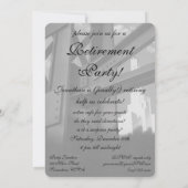  wolkenkrabber gebouw, pensioenfeest kaart (Achterkant)