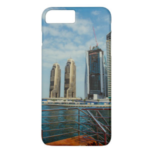Wolkenkrabbers in de jachthaven van Dubai Case-Mate iPhone Case