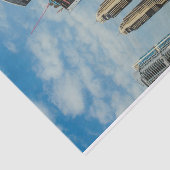 Wolkenkrabbers in de jachthaven van Dubai Tissuepapier (Detail)