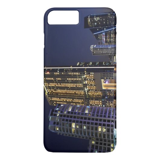 Wolkenkrabbers in Dubai Marina bij nacht Case-Mate iPhone Case (Achterkant)