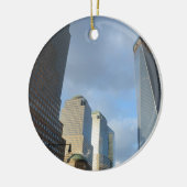 Wolkenkrabbers van New York Keramisch Ornament (Links)