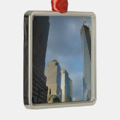 Wolkenkrabbers van New York Metalen Ornament (Rechts)