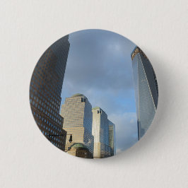 Wolkenkrabbers van New York Ronde Button 5,7 Cm