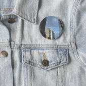 Wolkenkrabbers van New York Ronde Button 5,7 Cm (In situ)