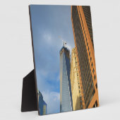 Wolkenkrabberspiegelingen van New York Fotoplaat (Zijkant)