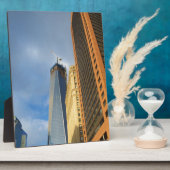 Wolkenkrabberspiegelingen van New York Fotoplaat (Zijkant)