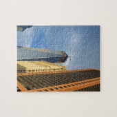 Wolkenkrabberspiegelingen van New York Legpuzzel (Horizontaal)