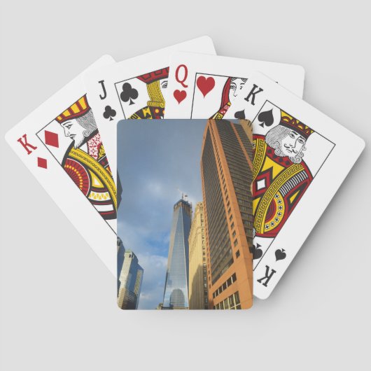 Wolkenkrabberspiegelingen van New York Pokerkaarten (Achterkant)