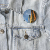 Wolkenkrabberspiegelingen van New York Ronde Button 5,7 Cm (In situ)
