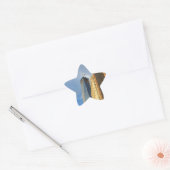 Wolkenkrabberspiegelingen van New York Ster Sticker (Envelop)