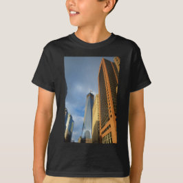 Wolkenkrabberspiegelingen van New York T-shirt