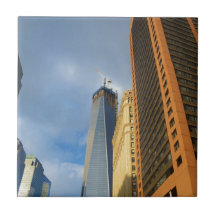 Wolkenkrabberspiegelingen van New York