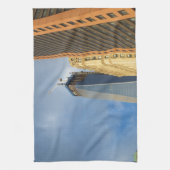 Wolkenkrabberspiegelingen van New York Theedoek (Verticaal)