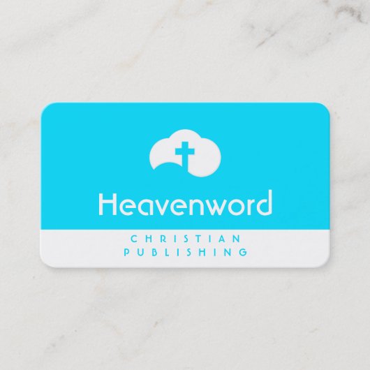 Wolkenkruis (wit) visitekaartje (Voorkant)