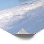 wolkenkuil blauw poster (Hoek)