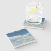 Wolkenlagen Stenen Onderzetter (Zijkant)