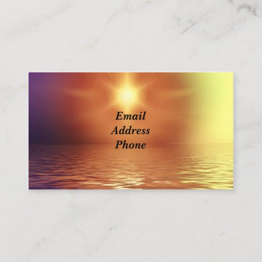 Wolkenlandschap Visitekaartje (Achterkant)