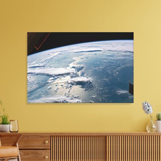 Wolkenlandschappen rond Sumatra, Indonesië. Canvas Afdruk (Insitu (Woonkamer))