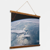 Wolkenlandschappen rond Sumatra, Indonesië. Hangend Wandkleed (Gebogen)