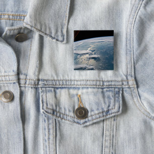 Wolkenlandschappen rond Sumatra, Indonesië. Vierkante Button 5,1 Cm