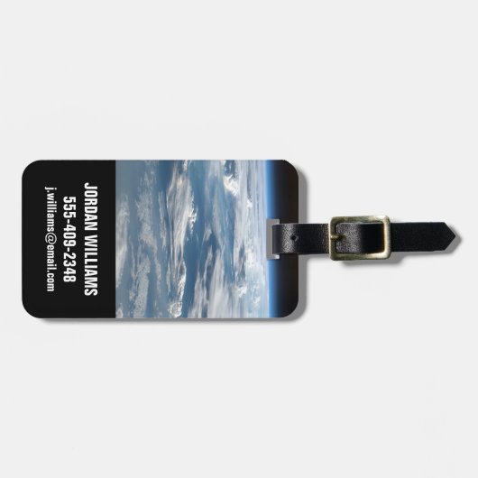 wolkenluchten boven sudan bagagelabel (Voorkant horizontaal)