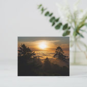 Wolkenmeer mit Sonnenuntergang Briefkaart (Staand voorkant)