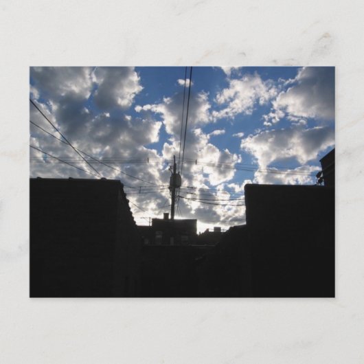 wolkenochtend briefkaart (Voorkant)