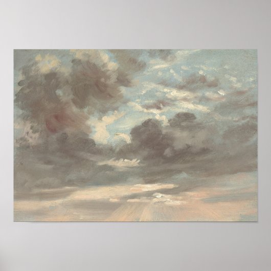 Wolkenonderzoek: Stormy Sunset – Constable Poster (Voorkant)