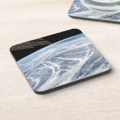 Wolkenpatronen ten zuiden van de Aleoeten. Bier Onderzetter (Linkerzijde)