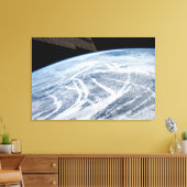 Wolkenpatronen ten zuiden van de Aleoeten. Canvas Afdruk (Insitu (Woonkamer))