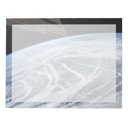 Wolkenpatronen ten zuiden van de Aleoeten. Notitieblok (Voorkant)