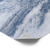 Wolkenpatronen ten zuiden van de Aleoeten. Poster (Hoek)